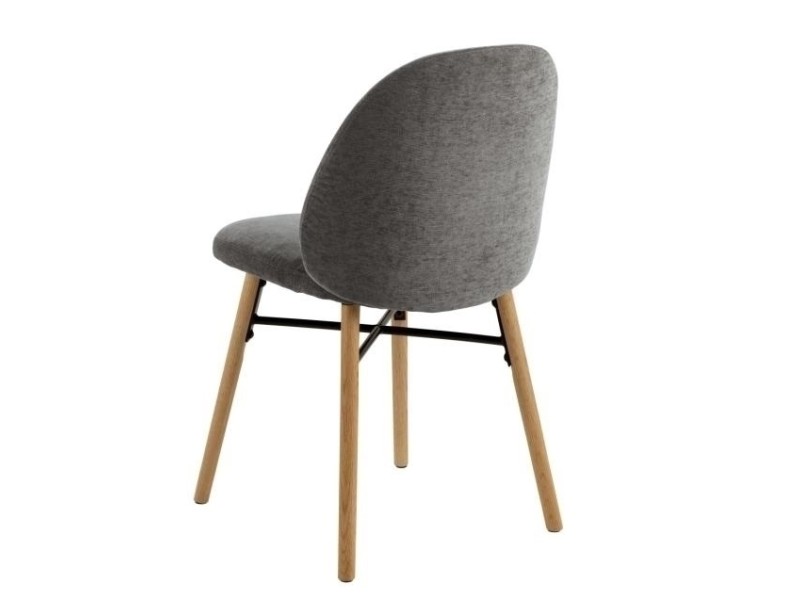 Krzesło Sophia szary ciemny/ dąb Danny 10 - ACTONA